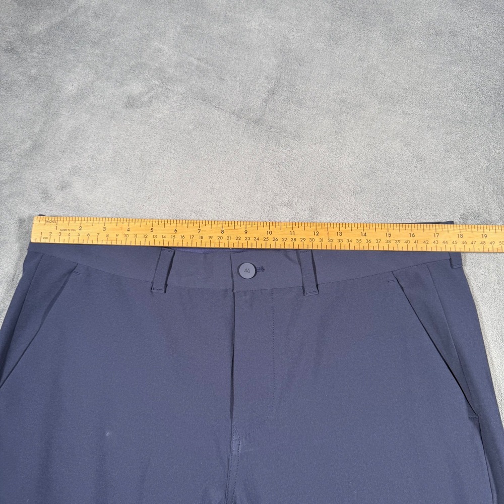 Mizzen + Main Mens Helmsman Pants 35x32 Slim Fit Chino Navy Solid Navy 1BO-0965 - Picture 7 of 12